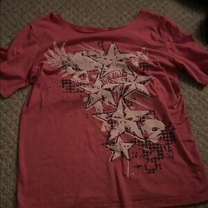 Women’s Pink Graphic Star Tee